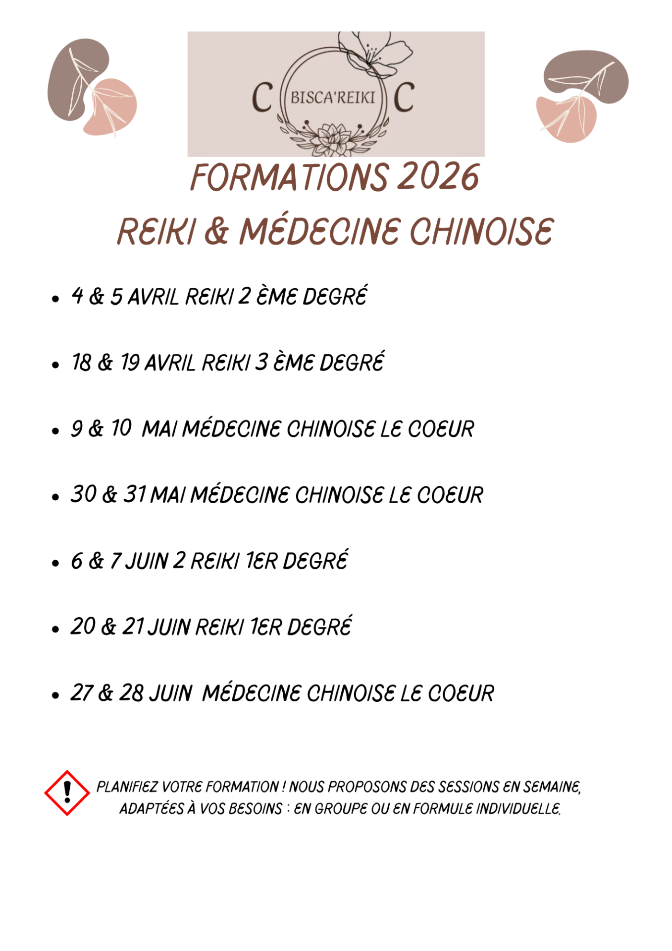 Formation 2026 Bisca'reiki